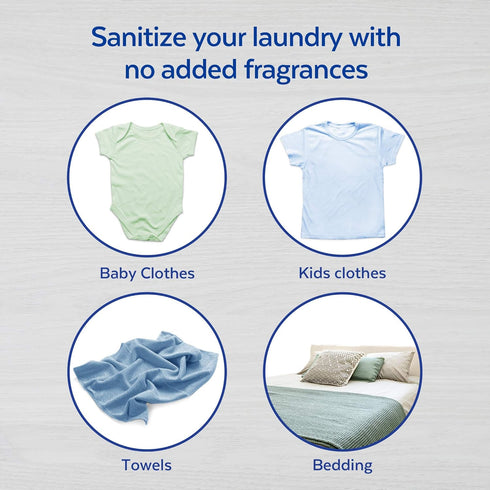Lysol Laundry Sanitizer Additive, Free & Clear, Unscented, 90 Fl Oz (Pack of 1)