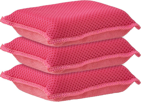 Microfiber Sponges for Dishes Kitchen Sponges Non-Scratch Sponge Dish Scrubber Heavy Duty