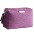 Narwey Small Makeup Bag for Purse, Mini Cosmetic Pouch with Compartments for Women (Small, Purple)