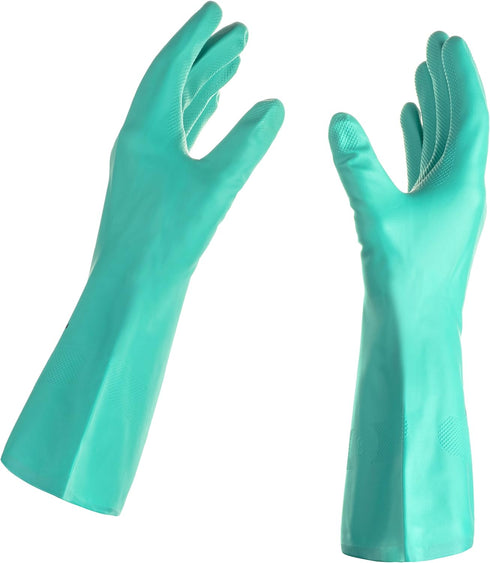 Best Nitrile Rubber Cleaning Gloves, Household, Dishwashing, Medium (1 Pair)