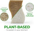 Pack 12 AIRNEX Natural Kitchen Sponge - Biodegradable Compostable Cellulose and Coconut Scrubber Sponge - of Eco