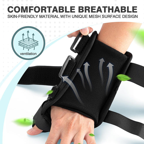 Wrist Brace & Thumb Spica Splint for De Quervain's Tenosynovitis, Carpal Tunnel & Arthritis Support (Left Hand - Medium)