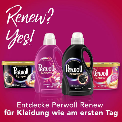 Perwoll Liquid Detergent for Colors, Renew Color & Fiber, 25 Wash Loads