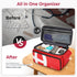 Mancro First Aid Bags Empty, Medical Travel Bag with Multi Pockets, Pill Bottle Organizer for Travel, Home Storage