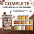 Gummies Immune Gummy Clean Nutra Lions Mane Mushroom Cordyceps Supplement for Memory and Focus Support Vitamins Reishi
