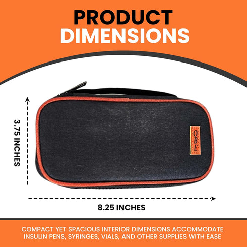 Insulin Cooler Travel Case TSA Approved with 2 Ice Pads, Insulated Cooler Bag for Diabetic Supplies and Insulin Pens