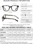 AEZUNI 6.0 Designer Reading Glasses for Women, Strong Reader 600 for Lady (1.0 to 6.0)