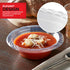 120 Pack 12 oz Elegant Clear Plastic Bowls for Parties, Small Disposable Bowls for Soup, Salad, and Fancy Dinner