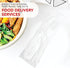 Party Essentials Individually Wrapped Plastic Cutlery Packets, 100 Sets, Includes White Fork, Spoon, Knife, Napkin