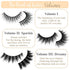 Volume 2 - Sparkle - Reusable False Eyelashes - Cruelty Free - 3 Pairs