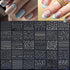 90 Sheets Silver Nail Art Stickers, Holographic Laser 3D Self Adhesive Designs for Nail Decoration with Tweezer
