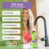 Happy Elephant Dish Soap - Liquid Ez Squeeze Bottle, Superior Cleaning Power, Easy Rinse, Gentle on Hands - White Tea
