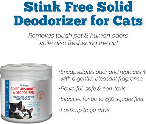 Cat Solid Deodorizer, Rainstorm Scent Air Freshener, 15 oz, 2 Pack, Odor Eliminator for Bathroom, Bedroom
