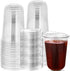 Mkhaslri 50 Sets Disposable Stemless Glasses With Strawless Sip Lids,PET Drinking Cups,Clear Plastic