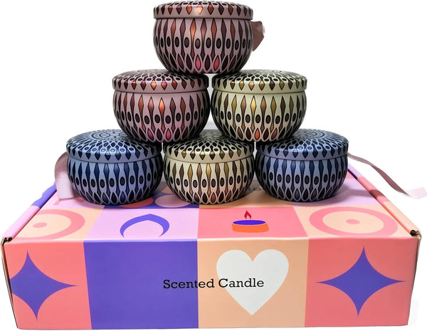 Mivra Zyora Scented Candles for Stress Relief & Sleep, Lavender Soy Candle for Relaxation,
