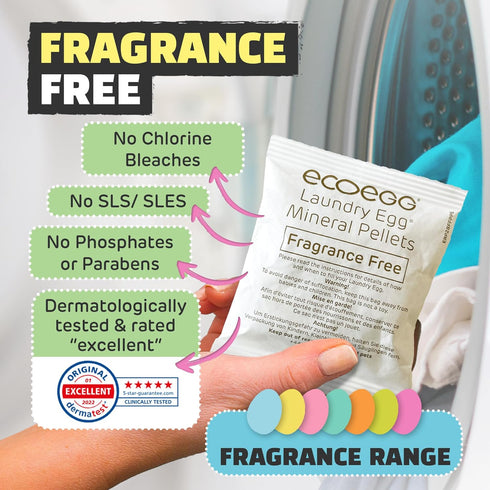 Laundry Egg Refill, Fragrance Free, 50 Loads