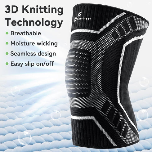 Sportneer Knee Braces for Knee Pain, Compression Sleeve for Men and Women, Support for Joint Pain Relief