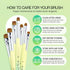 Ivy-L Premium French Gel Acrylic Nail Art Brush - Size 6 with Dotting Tool, Lime Green Wood Handle