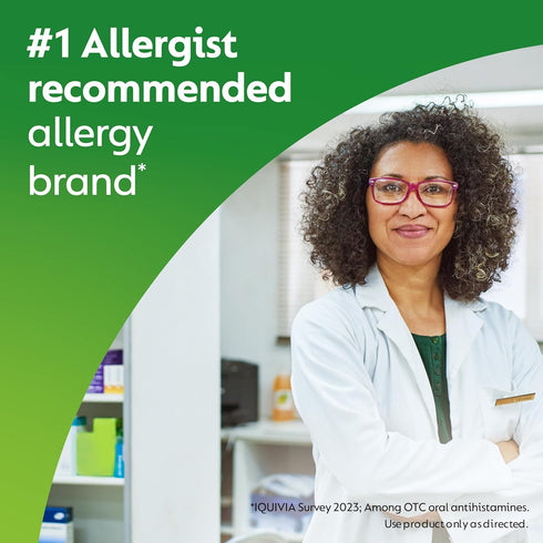 Zyrtec 24 Hour Allergy Relief Tablets, 10 mg Cetirizine HCl, 45 ct