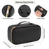 OCHEAL Small Black Cosmetic Bag, Portable Cute Travel Makeup Pouch for Women & Girls, Makeup Brush Organizer