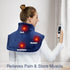 CAROMIO Weighted Heating Pad for Neck and Shoulders, Large Electric Fast Heating Pad for Pain Relief