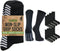 J&C Creations Premium Grip Socks for Men, Size 10-13, Hospital Socks with Grips, 80% Viscose Bamboo