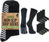J&C Creations Premium Grip Socks for Men, Size 10-13, Hospital Socks with Grips, 80% Viscose Bamboo