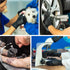 Heavy Duty Disposable Gloves, Latex Free 6.5 Mil Black Nitrile Gloves, 100 Count Powder Free