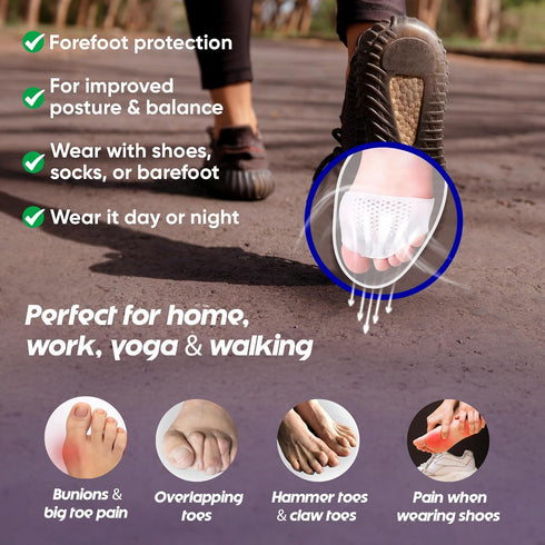 Hammer Silicone Toe Separators (Left & Right Pair), Toe Spacer for Overlapping Toes, Foot Pain Relief for Bunions, Toe