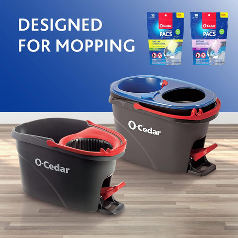 O-Cedar PACS Hard Floor Cleaner: Crisp Citrus Scent 10 Count (1-Pack) Safe for All Hard Floors