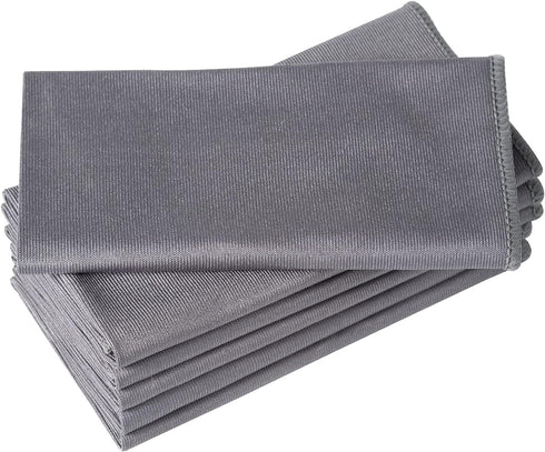 6 Pack Microfiber Glass Cleaning Cloth: 16 Inch X 16 Inch, Lint Free for Quickly Cleaning Windows, Glasses, and Mirrors