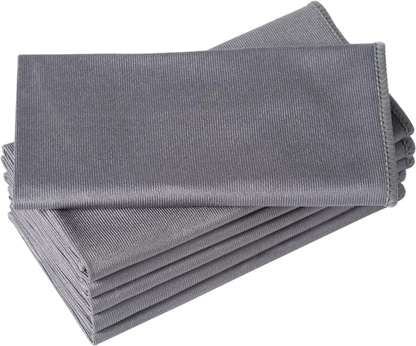 6 Pack Microfiber Glass Cleaning Cloth: 16 Inch X 16 Inch, Lint Free for Quickly Cleaning Windows, Glasses, and Mirrors