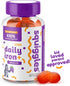 Squiggles Kids Daily Iron+ Gummies, Vegan Chewy Vitamin with Iron, Low Sugar, Grape Flavor, 100 Gummies