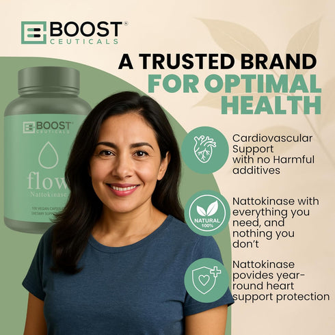 Nattokinase 4000 Fu 200mg - Vegan, Gluten Free, Pure Natural Blood Thinner & Blood Flow Supplement, 100 Capsules