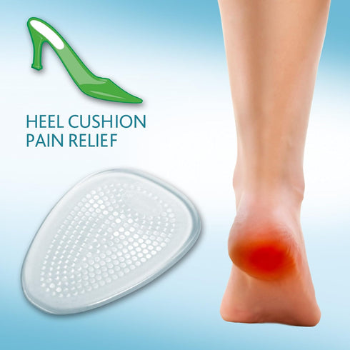 Amope GelActiv Invisible Gel Heel Cushions Insoles for Women, 1 Pair, Size 5-10