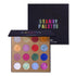 UCANBE Pro Glitter Eyeshadow Palette, 16 Colors, Highly Pigmented Chunky & Fine Pressed Glitter Eye Shadow Powder Makeup
