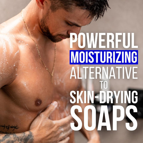 Hydrating Shower Gel for Men, Sulfate-Free Body Wash, Natural Moisturizing Gel for All Skin Types