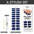 MOYOU LONDON Semi Cured Gel Nail Strips, 20 Pcs UV Gel Nail Wraps for Easy Salon-Quality Manicure