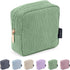 MAGEFY Small Makeup Bag, Mini Cosmetics Bag for Purse, Corduroy Cute Pouch for Women