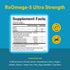RxOmega-3 Omega-3 60 (30 Natural Factors Ultra Strength - Brain & Heart Health Support - Eye Health Supplement with EPA