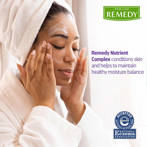 Medline Remedy Clinical Skin Cream Moisturizer, Fragrance-Free, 8 fl oz, Nourishing for Dry Skin