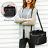 Travel Makeup Bag with 2 Pouches and Adjustable Dividers, Large Cosmetic Case Organizer for Women, Black (Patented