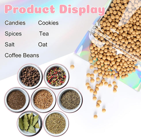 Sinload 120 5.5 8.7 Inch Pcs Plastic Gift Bag Bulk x Resealable Party Goodie Bag with Clear Window Color Favor Pouch
