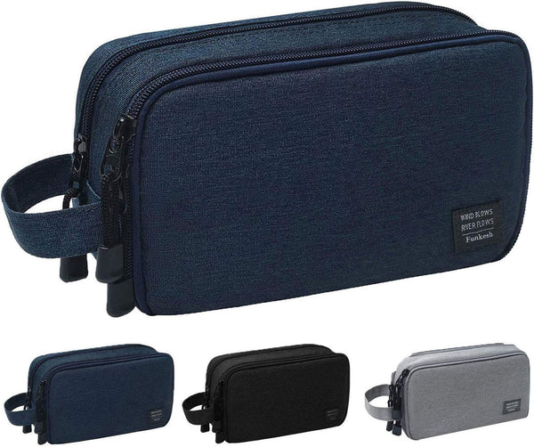 Mens Waterproof Toiletry Bag Organizer Travel Shaving Dopp Kit - Perfect Accessory Gift