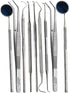 Premium Dental Tools, Plaque Remover for Teeth, Professional Hygiene Cleaning Kit, Stainless Tooth Scraper Set (SET of