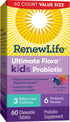 Renew Life Kids Probiotic Chewables, Berry, 60 Tablets, Supports Digestive & Immune Health, Gluten Free