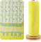 Reusable Paper Towels - Value Pack of 25 Jumbo Large Paperless Cotton Cloth Napkins, Absorbent Sustainable Roll