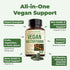 Vegan Multivitamins for Women & Men, Daily Multimineral Supplements for Energy, Focus, 90 Tablets