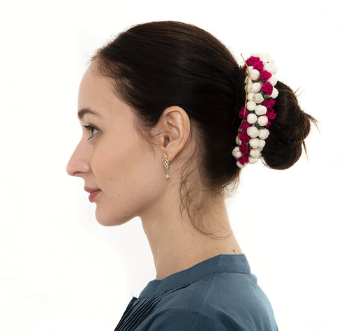 Indian Traditional Style Hair Accessories that Look Like Natural Flowers