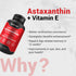 Naturalis New Zealand Astaxanthin (12mg) - Enhanced with Natural Vitamin E, Non-GMO, Soy & Gluten Free, 120 Softgels